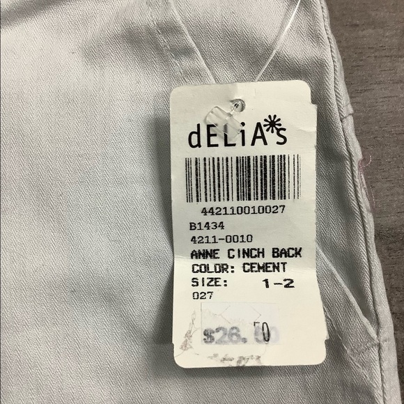 Women's deLiA's Jeans 1 2 XS Chino Khakis Shorts Stone Stretch Active Rolled Hem - Picture 7 of 8